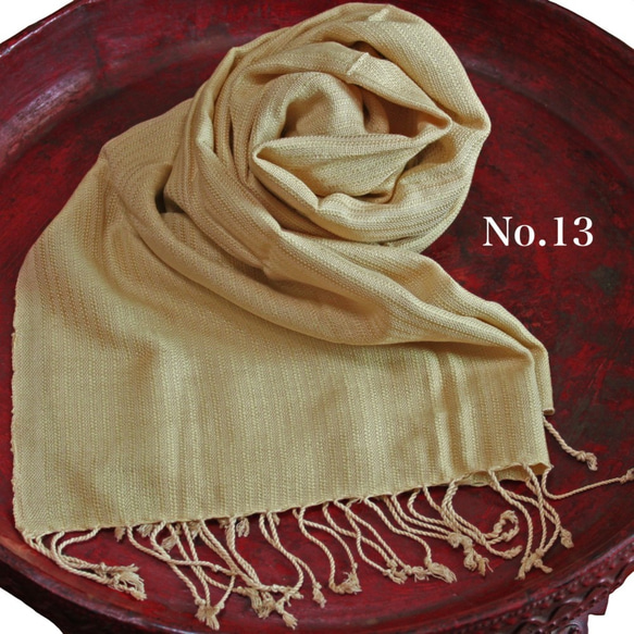Sakon Nakhon 植物染色手工編織圍巾 (TX-093) 第8張的照片