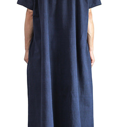 ChomThong Hand Woven Cotton Short Sleeve Dress Coat (JFS-156 第7張的照片