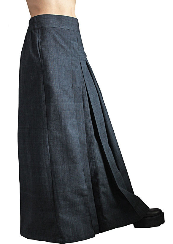 ChomThong Hand Woven Cotton Hakama Skirt (SFS-018-01) 第4張的照片