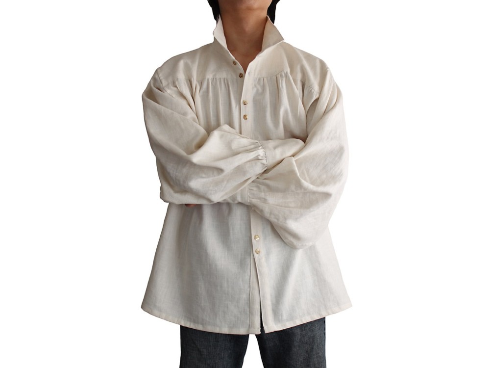 柔らかヘンプのルネッサンスシャツ（BNN-072）