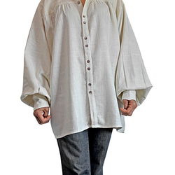 柔らかヘンプのルネッサンスシャツ（BNN-072） 3枚目の画像