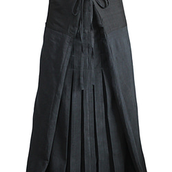 Vintage Old Silk Hakama Skirt (S-125-01) 第4張的照片