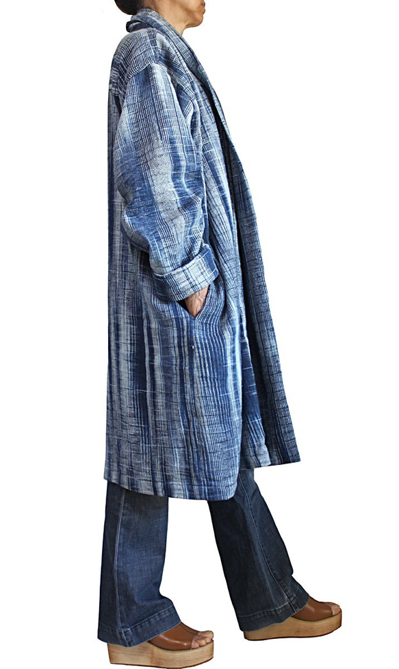 粗略 Jomton 手工編織棉質長袍外套 L 碼 (JFS-161-03L) 第5張的照片