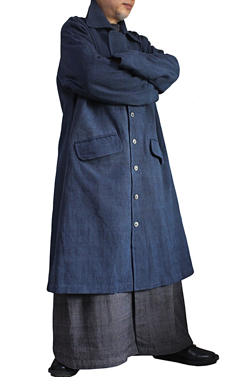 ジョムトン手織り綿羽織コート（JNN-093-03）