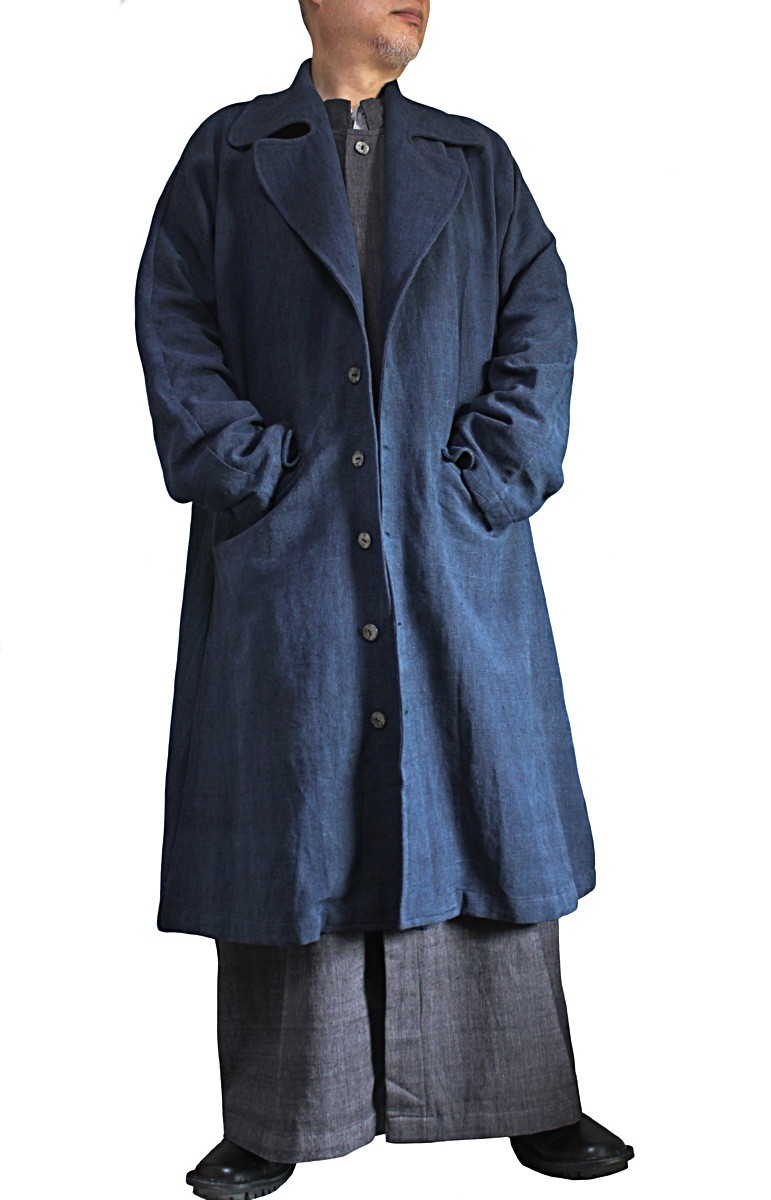 ジョムトン手織り綿羽織コート（JNN-093-03）