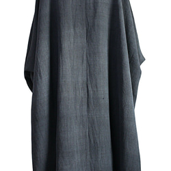 Jomton 手工編織棉質繭型長罩衫裙，搭配披肩 (DNN-103-01) 第8張的照片