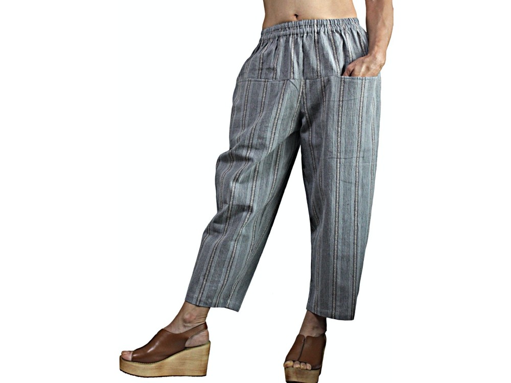 柔らかコットン七分丈パンツ（PFS-061）