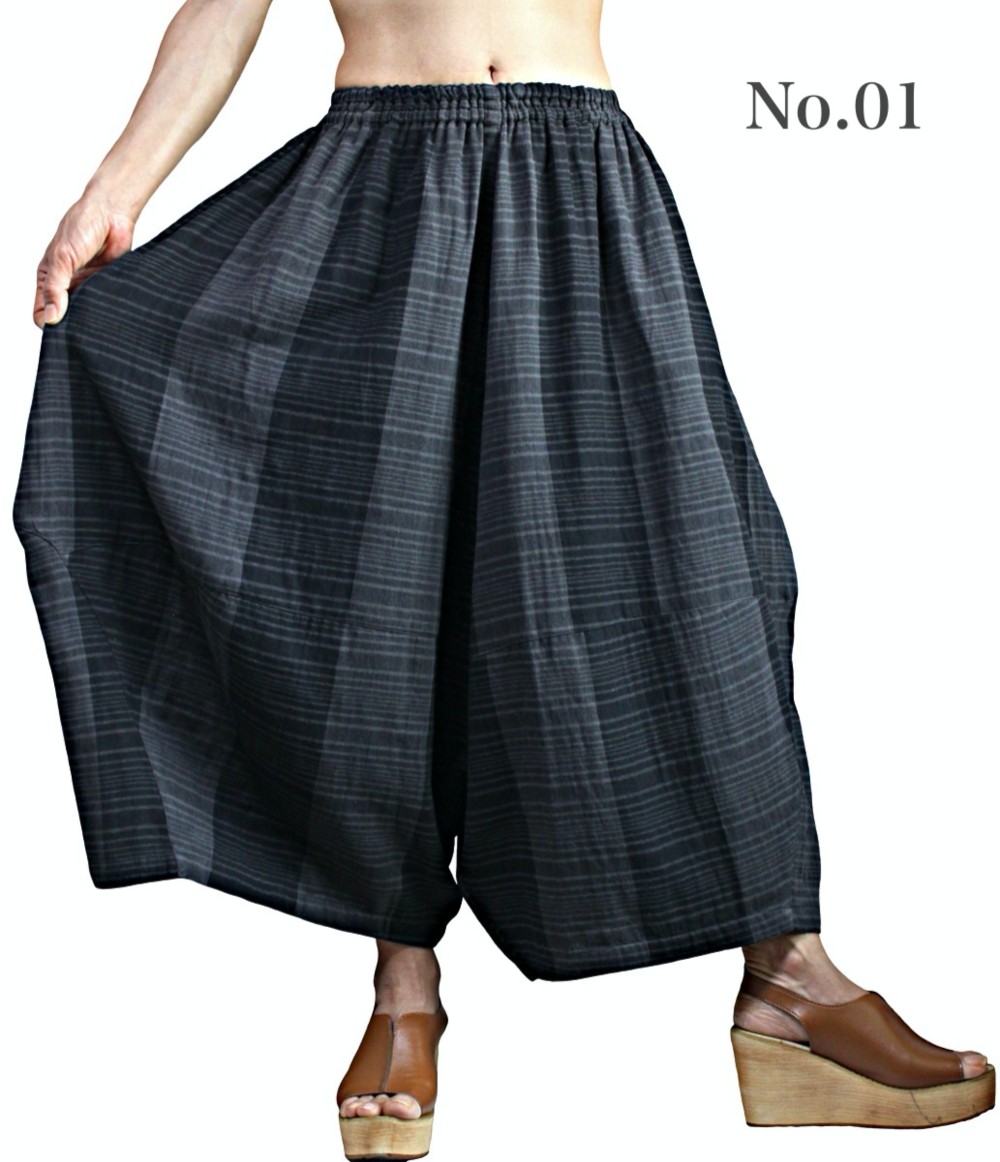 柔らかコットンワイドパンツ（PFS-060）