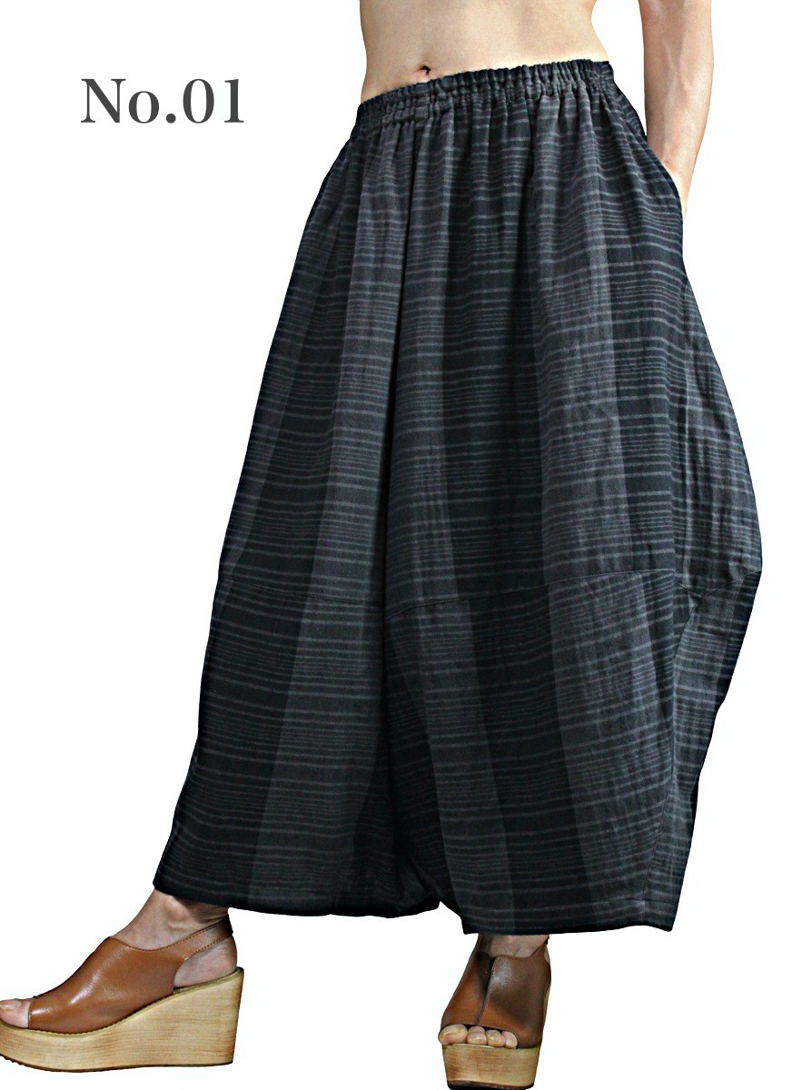 柔らかコットンワイドパンツ（PFS-060）