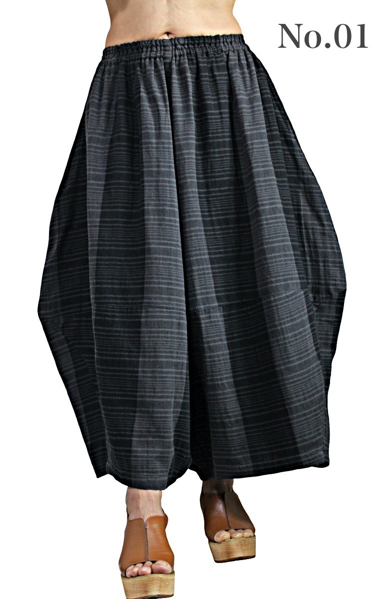 柔らかコットンワイドパンツ（PFS-060）