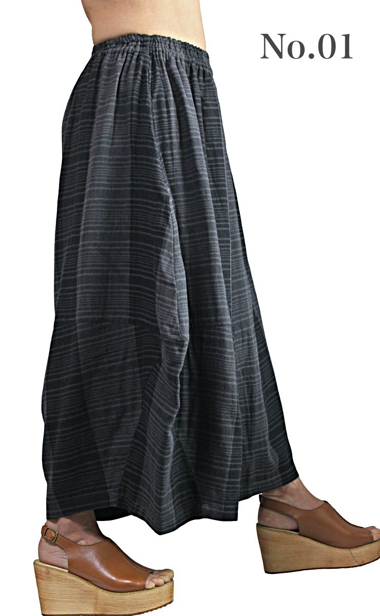 柔らかコットンワイドパンツ（PFS-060）