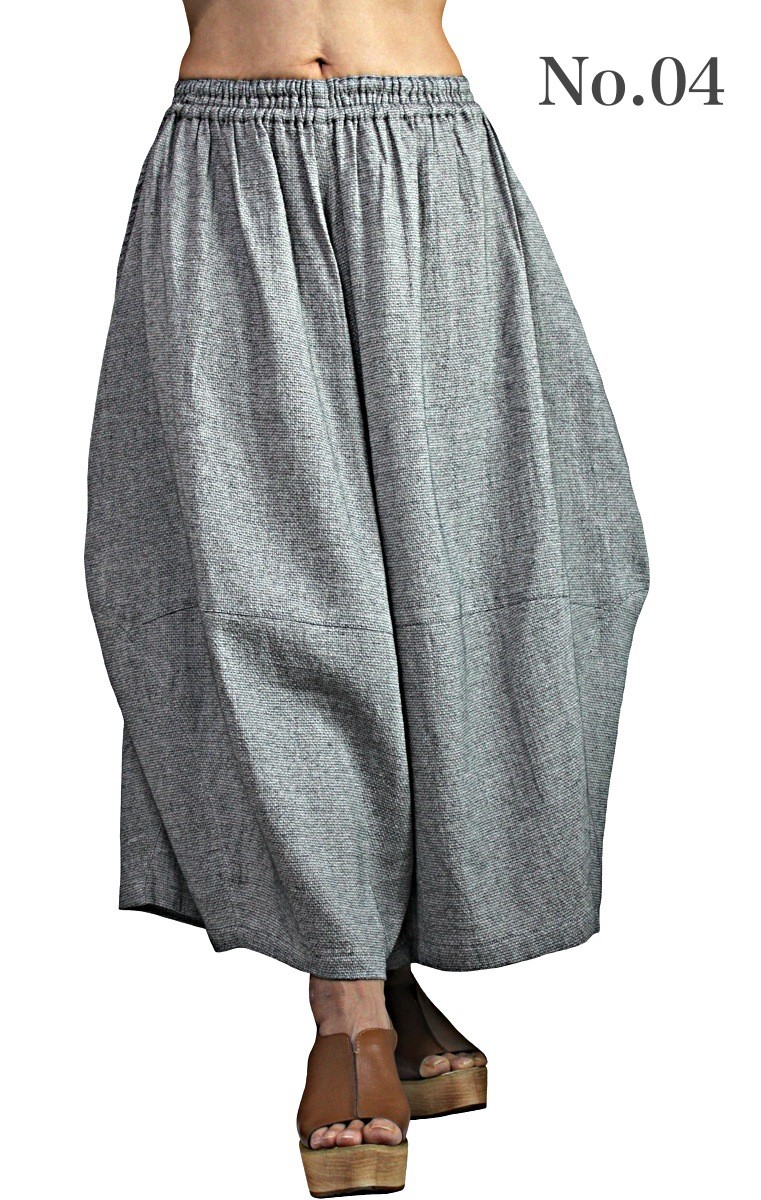 柔らかコットンワイドパンツ（PFS-060）