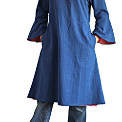 Jomton 手工編織棉質粉紅襯裡簡約束腰外衣 (BFS-179-03) 第6張的照片