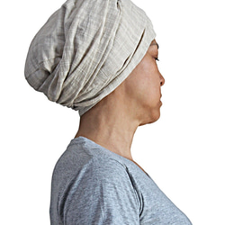 柔軟棉質頭巾帽 (CFS-003-02) 第6張的照片