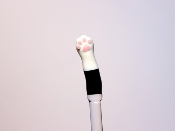 ネコの手マドラー　靴下猫（耐熱） 2枚目の画像