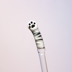 ネコの手マドラー　サバトラ（耐熱） 1枚目の画像
