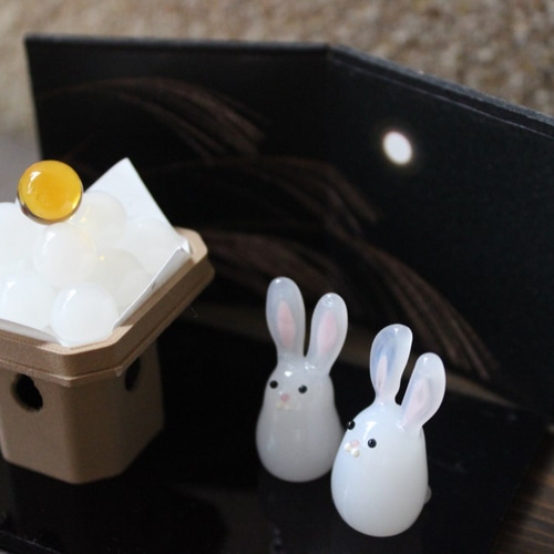 ガラスお月見セット mini ※受注製作 その他置物 cupika 通販 2323981