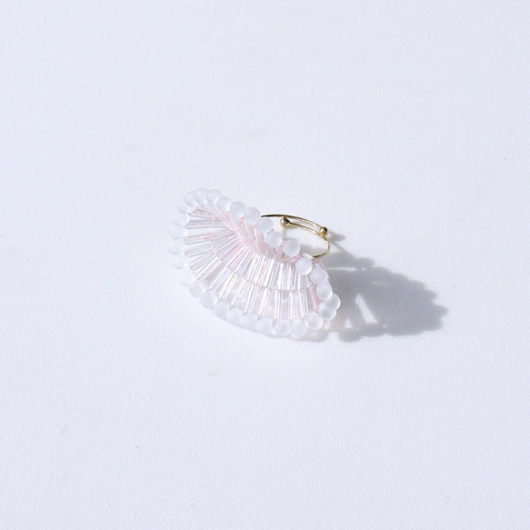 【受注生産】No.12 coral ring ( mist × pink ) 6枚目の画像