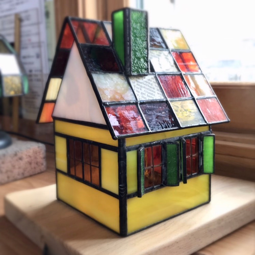 ガラスのお家 ② ステンドグラス その他インテリア雑貨 GLAD 通販