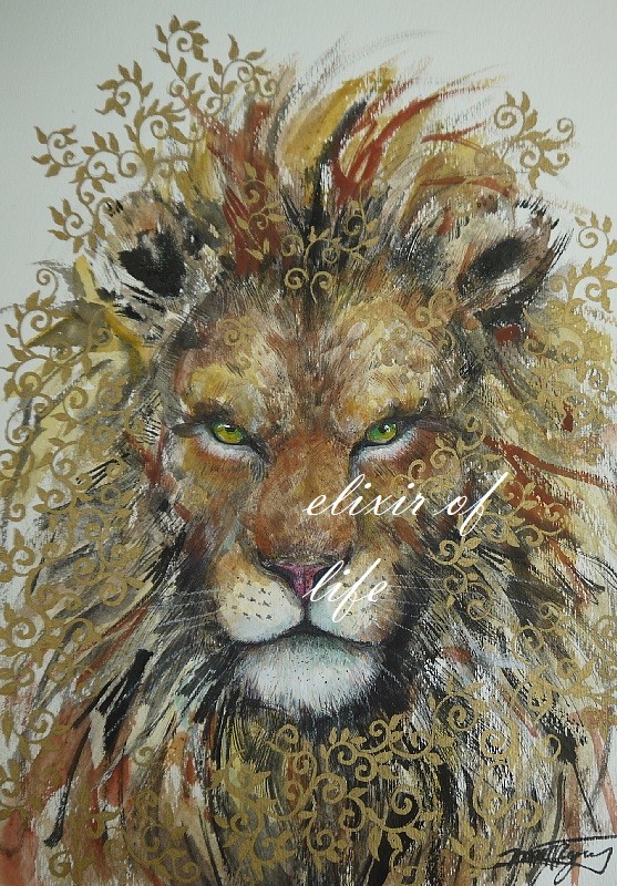 ★ライオン　絵画★ スプレーアートエデン ライオン 絵画 宇宙背景 F6 原画｜Yahoo