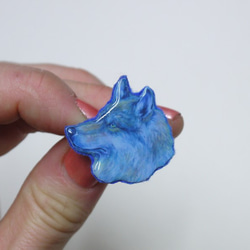 A Blue Wolf(3cm×2,5cm) 2枚目の画像