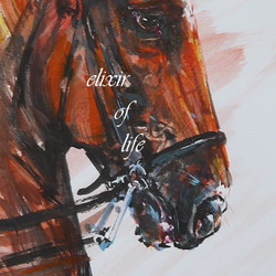 American Saddlebred、１(墨絵、水彩、水彩画用紙２１ｃｍ×３０ｃｍ) 2枚目の画像