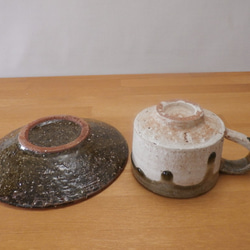 コーヒーカップ＆ソーサー（赤土）《003》 5枚目の画像