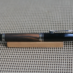 黒柿　富山県産　国産最高級材　オックスフォードモデル　一品物　固定式ボールペン　ジェットストリーム芯 1枚目の画像