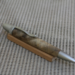 青朴　火焔杢　日本刀の鞘　芯の繰り出し両方向　ツインメカ　ジェットストリーム芯 3枚目の画像
