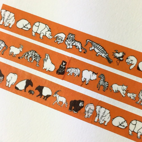 マスキングテープ Red List Animals マスキングテープ moo 通販