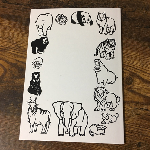 動物切り絵 図案集 「PAPER SAFARI」 切り絵 moo 通販 5163822｜Creema