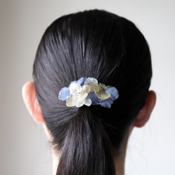 雨與繡球花（髮帶）-破曉藍-#750 第2張的照片