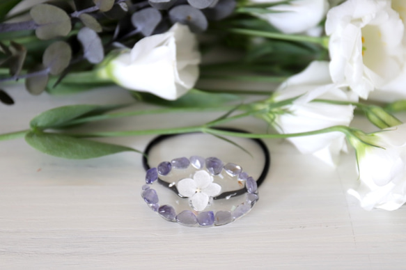 flow on the water（ヘアゴム）-アイオライト- #546 ヘアゴム FT2