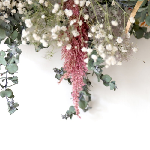 スモークツリーとユーカリのスワッグ #663 ドライフラワー FT2 works