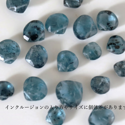 靛藍藍晶石（耳環）＃694 第5張的照片