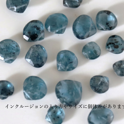 靛藍藍晶石（耳環）＃695 第5張的照片