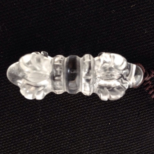 密教法具 水晶製「ヴァジュラ（金剛杵）五独鈷」トップの網