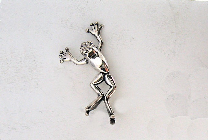 雨上がり　カエルのピアス　片売り