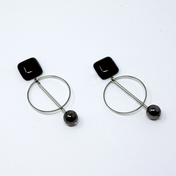 設計師的耳環ONPU-A（黑色） 第2張的照片
