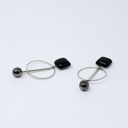 設計師的耳環ONPU-A（黑色） 第4張的照片