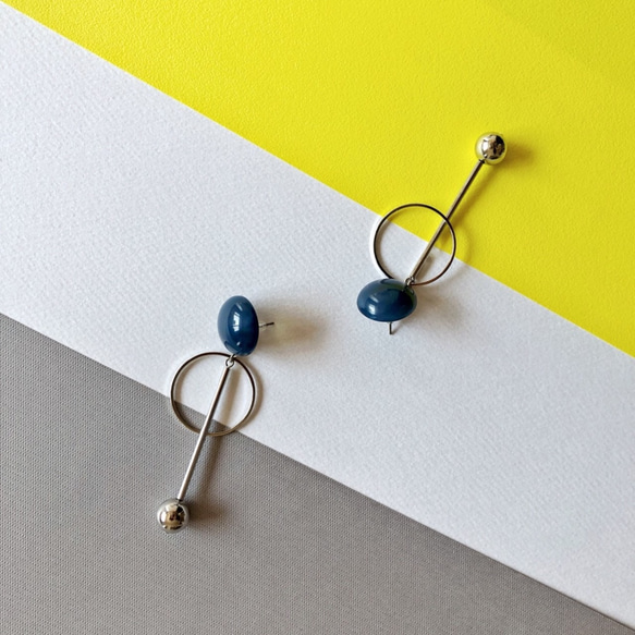 設計師的耳環ONPU-B（藍色） 第4張的照片