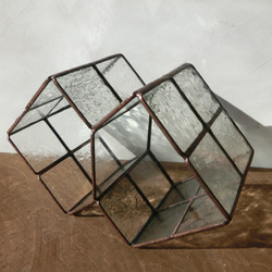 ステンドグラス　多角形３way  ディスプレイボックス 4枚目の画像