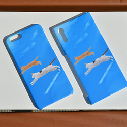 iPhoneハードケース~flying cats~空飛ぶ猫達【送料無料】 2枚目の画像