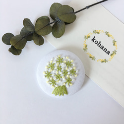手刺繍ブローチ「亀」縁起物シリーズ(鶴亀) ブローチ keiji
