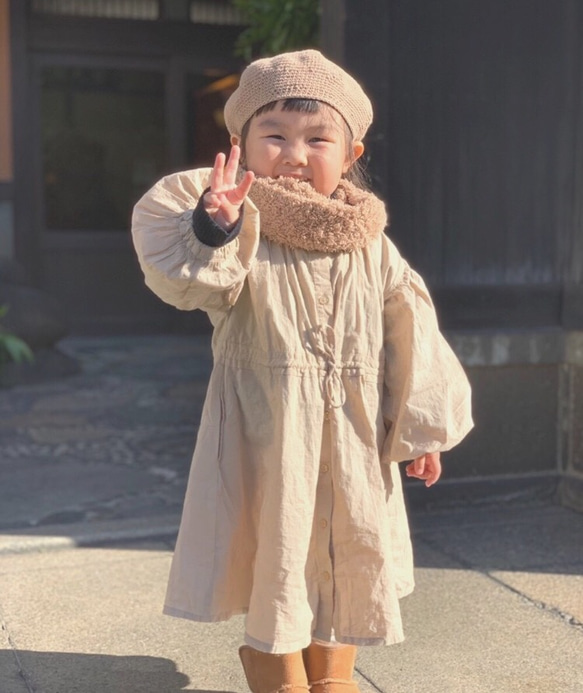 【L・XL】ベレー帽 オーガニックコットン【baby & kids】 17枚目の画像