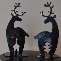 アイアンのトナカイ 立体・オブジェ 鉄の造形スタジオ 通販 10930540