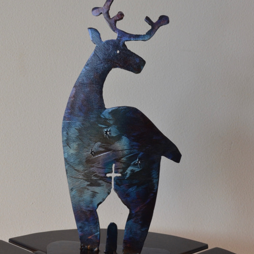 アイアンのトナカイ 立体・オブジェ 鉄の造形スタジオ 通販 10930540