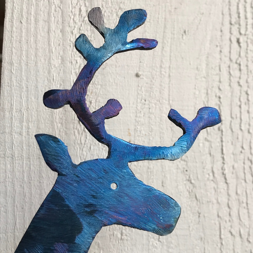 アイアンのトナカイ 立体・オブジェ 鉄の造形スタジオ 通販 10930540