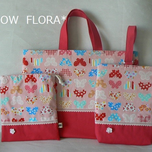 受注製作】入園入学グッズ 3点セット その他入園グッズ SNOW FLORA 