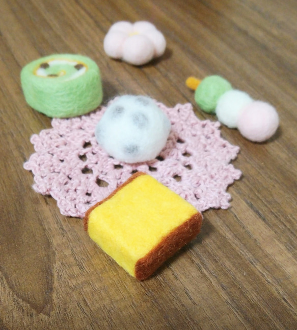 ふわふわ和菓子マグネット＊カステラ＊ 2枚目の画像